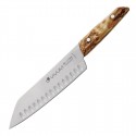 Dick Vivum Santokumes 18cm – Bruin Berkenhouten Handvat