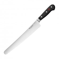 Wüsthof Classic Supersnijder met Golvende Rand 26,7 cm - Broodmes RVS Zwart