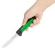 Hygiplas Pro gekarteld tomatenmes groen 10 cm - RVS