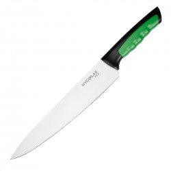Hygiplas Pro koksmes Groen 25cm - RVS lemmet voor salades en fruit
