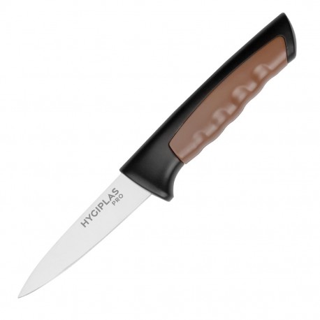 Hygiplas Pro schilmes bruin 9,3 cm - RVS lemmet voor groenten