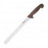 Hygiplas Snijmes Getand Bruin 24,8 cm - RVS Groentemes