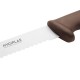 Hygiplas Snijmes Getand Bruin 24,8 cm - RVS Groentemes