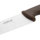 Hygiplas koksmes bruin 25cm - RVS lemmet voor groente