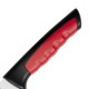 Hygiplas Pro Uitbeenmes Rood 15cm - RVS met Antislip Handgreep