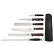Victorinox 6-delige Messenset met 25cm Koksmes - Carbon RVS