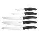 Nisbets Essentials 5-delige messenset met messenblok – RVS