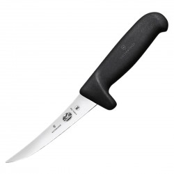 Victorinox Fibrox uitbeenmes 12cm - Carbon RVS, Zwart