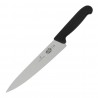 Victorinox Fibrox koksmes 21,5cm - Zwart Carbon RVS
