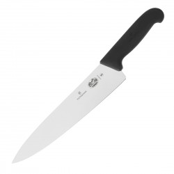 Victorinox Fibrox koksmes 25,5 cm – RVS Carbon met anti-slip heft