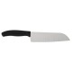 Victorinox Santokumes Gegolfd 17cm – Carbon RVS Zwart
