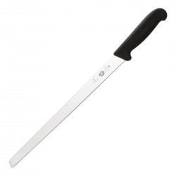 Victorinox Fibrox gegolfd zalmmes 30,5cm – Zwart