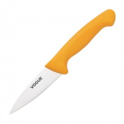 Vogue Soft Grip Pro schilmesje 9cm – geel heft, Duits staal