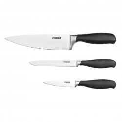 Vogue 3-delige Messenset met Soft-Grip Handvat - Zwart