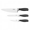 Vogue 3-delige Messenset met Soft-Grip Handvat - Zwart