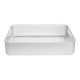 Vogue extra diepe aluminium braadslede 47cm - zilver