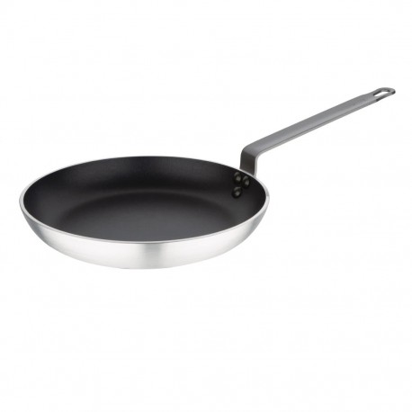 Vogue aluminium koekenpan met Teflon anti-aanbaklaag, geschikt voor inductie, 28 cm