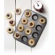 Masterclass Crusty Bake Ondiepe Bakplaat met 12 Gaten - Anti-aanbak Carbonstaal, Zwart