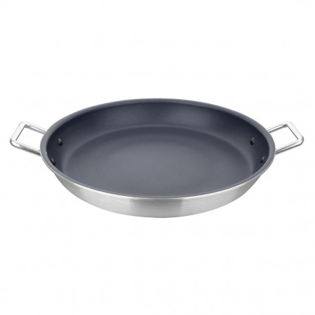 Vogue Aluminium Paellapan met Teflon Platinum Plus Antiaanbaklaag - 35cm