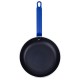 Hygiplas aluminium koekenpan met Teflon Platinum Plus anti-aanbaklaag, blauw 24 cm