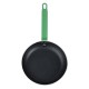 Hygiplas aluminium koekenpan met Teflon Platinum Plus anti-aanbaklaag, groen, 24 cm