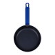 Hygiplas aluminium koekenpan met Teflon Platinum Plus anti-aanbaklaag, blauw, 19 cm