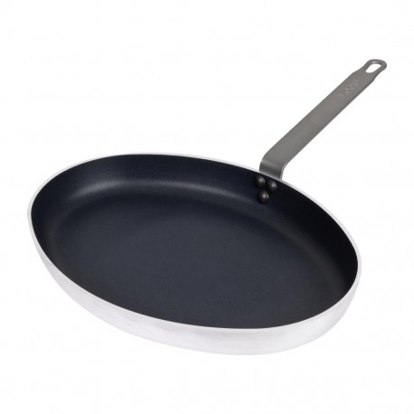Vogue Aluminium Antiaanbak Ovale Koekenpan 40cm - Teflon Platinum Plus