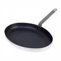 Vogue Aluminium Antiaanbak Ovale Koekenpan 40cm - Teflon Platinum Plus