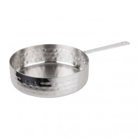 Olympia Tafelpresentatie Mini Steelpan Gehamerd 125mm - RVS