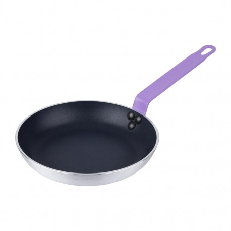 Hygiplas Teflon Platinum Plus anti-aanbak koekenpan 240mm – paars, geschikt voor allergenen