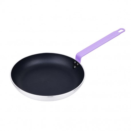 Hygiplas aluminium koekenpan met Teflon Platinum Plus anti-aanbaklaag, paars, 28 cm