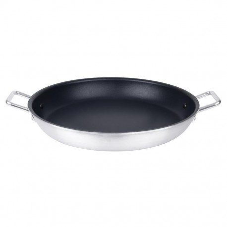 Vogue Aluminium Paellapan 45cm met Teflon Platinum Plus Anti-aanbaklaag