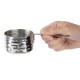 Olympia Tafelpresentatie Mini Steelpan Gehamerd 70mm RVS Zilver