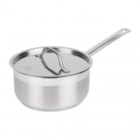 Nisbets Essentials RVS inductie steelpan 3L – 20 cm met deksel