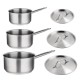 Speciale aanbieding - Vogue steelpanset (3 stuks) RVS Zilver