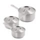Speciale aanbieding - Vogue steelpanset (3 stuks) RVS Zilver