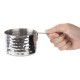 Olympia Tafelpresentatie Mini Steelpan Gehamerd 90mm – RVS Zilver