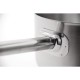 Vogue RVS steelpan 5L met deksel – Ø24 cm