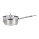 Nisbets Essentials roestvrijstalen steelpan met deksel 16 cm