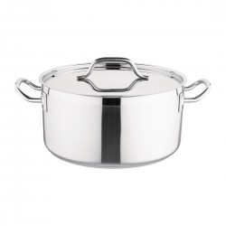 Nisbets Essentials inductie kookpan 32cm 12L - RVS smoorpan met deksel