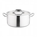 Nisbets Essentials inductie kookpan 32cm 12L - RVS smoorpan met deksel