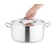 Nisbets Essentials inductie kookpan 32cm 12L - RVS smoorpan met deksel