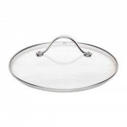 Vogue glazen steelpandeksel 180mm - helder glas