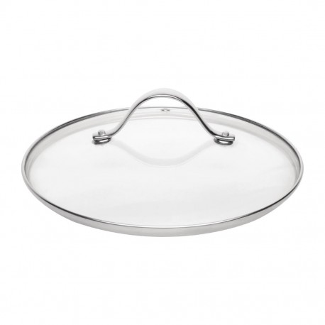 Vogue glazen steelpandeksel 180mm - helder glas