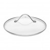 Vogue glazen steelpandeksel 180mm - helder glas