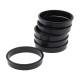 Matfer Bourgeat Exoglass taartringen 10(Ø)cm - set van 6 stuks