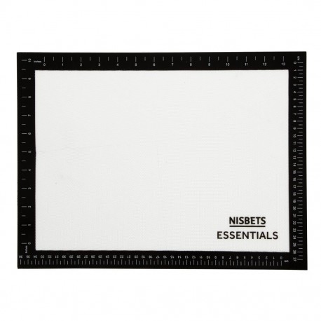 Nisbets Essentials Anti-Kleef Siliconen Bakmat 400x300mm - Wit