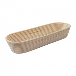 Schneider Ovale Rotan Rijsmand Lang 2kg – Crème
