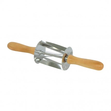 Gobel RVS Mini Croissantensnijder met Houten Handvat | Louis Tellier 345x75x75mm