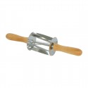 Gobel RVS Mini Croissantensnijder met Houten Handvat | Louis Tellier 345x75x75mm
